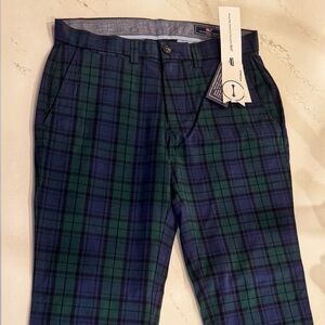 Vineyard Vines Breaker Pants – Charleston Green Plaid – Men’s 30x30 – NWT